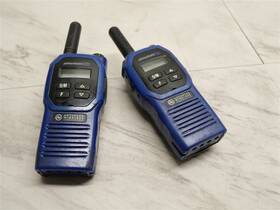 Advanced Wireless Awr4002 Lot Of 2 Advantage Two Way Radios Blue