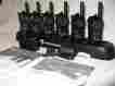 Cls1410 Motorola Lot Of 6 2 Way Radio Uhf Narrowband With Gang Charger Nice