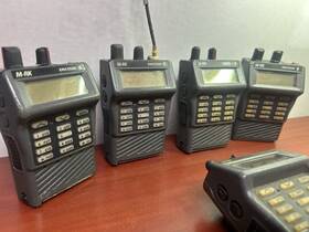 Ericsson Pk28tx M-rk Portable Handheld Two-way Radios Lot Of 5