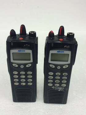 Harris Maht-t81nx 2x Macom Two Way Portable Radio Working Free Shipping