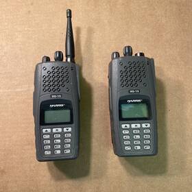 Xr-pf78b-t Harris Lot Of 2 Xg-15 Radios - No Charger Untested As Is