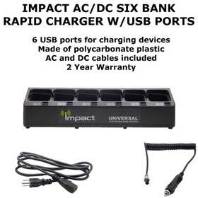 Impc-6ac Kenwood Impc-6ac/dc-205 Ac/dc 6 Bank Rapid Radio Charger Tk Nx Knb