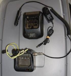 Kenwood Ksc-25l Oem Rapid Charger And Impact Ken-3 12v Vehicle