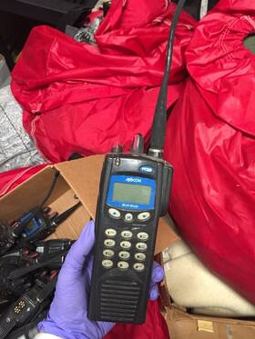 M/a-com Mapt-t7hsa Harris M/a-com P7200 Two Way Radio Without Battery