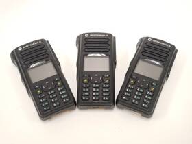 Motorola Pmln761a Lot Of 3 Apx9000 Fkp Housing Only - Pmln7618a Untested Parts