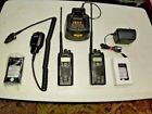 Nx-200-k2-g Kenwood Pair Vhf Channel Charger New Spkr Mic Batteries