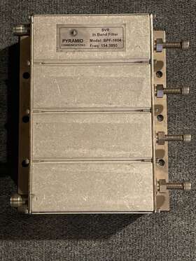 154.3850 Pyramid Communications Bpf-1604 Svr Vhf In Band Filter Model Freq