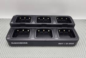 Radioboss Ch-607 607 Analog Radio 6-unit Multi-charger No Ac Adapter