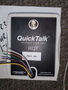 Rqt-452 Ritron System Wireless Voice Alert See Pic