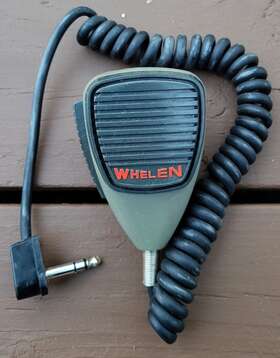 43-0145258-00 Whelen Vintage Pa Microphone 1/4 Inch Jack