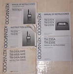 Vintage Kenwood Transceiver Manuals Lot TM-241A, THD7A/G, TH-235, TMG707 Spanish. Fixed Price $21.99.