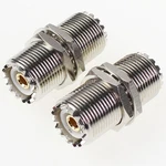 2PC Uhf Female Nut Bulkhead SO-239 SO239 Jack Rf Adapter Connector PL-259 New. Fixed Price $12.79.