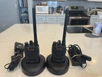 Motorola BPR40 Mag One Vhf, Watts With Chargers Batteries And Antennas. Fixed Price $56.00.