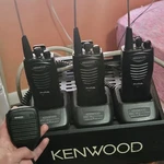 Kenwood Protalk Black Handheld Two-way Radios Lot W/ KSC-35 Chargers & Mic Read. Fixed Price $500.00.