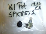 Ge 2 Way Radio Parts : Nos Volume Control Pot + Knob - From Ham Estate. Fixed Price $19.50.