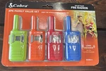 Cobra RX100-4 Kid-friendly Walkie Talkies 16-MILE 22 Channel Way Radio 4-PACK. Fixed Price $40.98.