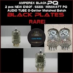 Nos Pair Of Amperex E180-F, 6688 Sq Black Plates!!! Vacuum Tubes Great Buy!!!. Fixed Price $29.50.