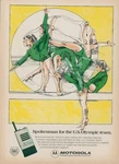 1976 Motorola Radio Olympics Gymnast 2 Way Handie Talkie Vtg Print SI13. Fixed Price $13.19.