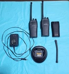 Motorola Radius CP200 Two-way Radios With Charger , Extra Battery Antenna. Fixed Price $139.99.