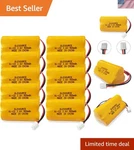 Replacement 10-PACK 3.6V 900MAH Ni-cd Batteries For Various Exit Signs. Fixed Price $127.99.