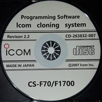 Icom CS-F70/F-1700 Series Rev. 2.2 For IC-F70/F80/F1700/F1821/F2721/F2821. Fixed Price $25.99.