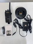 Motorola Bearcom BC130 Uhf 16CH Two Way Radio Charger New Battery Same As BPR40. Fixed Price $75.00.