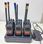 6 Motorola Radius CP150 AAH50KCC9AA1AN Vhf 2 Way Radio Charger Belt Clip 4CH. Fixed Price $599.00.