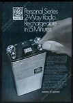 1970 General Electric Mastr 2-WAY Radio Photo G.e. Vintage Print. Fixed Price $8.09.