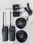 2 Motorola CP150 Uhf 438-470 Mhz Radios With Batteries & Chargers. Fixed Price $166.25.