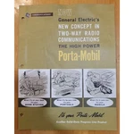 General Electric Phamplet ECR-1162 Way Radio Porta-mobil. Fixed Price $12.50.