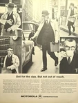 Motorola Communications Pageboy Radio Pager Businessman Vintage Print 1965. Fixed Price $16.77.