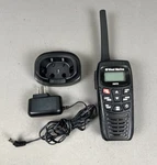West Marine Vhf 75 Floating Two-way Radio, Tested And Charger Base. Fixed Price $59.99.