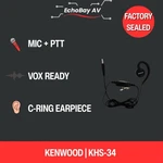Kenwood C-ring Headset With Mic & Ptt For Protalk Radios (KHS-34). Fixed Price $12.00.