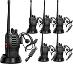 Arcshell Rechargeable Long Range Two-way Radios With Earpiece 6 Pack Walkie Talk. Fixed Price $97.40.