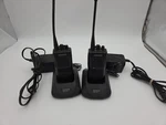 Kenwood TK-360G Uhf Handheld Two-way Radio Lot Of 2 W/ Chargers Tested Working. Fixed Price $60.00.
