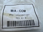 New Harris Macom Mobile Radio Can Port Terminator Straight CD-014027-001. Fixed Price $13.99.