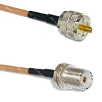 RG400 Silver PL259 Uhf To Female Bulkhead Coax Rf Cable Usa Lot. Fixed Price $12.87.