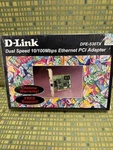 D-link- DFE-530TX Dual Speed 10/100 Mbps Ethernet Pci Adapter Open Box. Fixed Price $16.99.