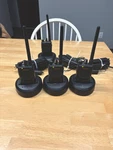 Motorola Mag One BPR40 Black Portable Two-way Radios 3 Pack With Chargers. Fixed Price $239.99.