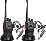 Rechargeable Long Range Two-way Radios With Earpiece 2 Pack Arcshell Black. Fixed Price $40.90.