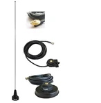 Black Mobile Radio Antenna Vhf Tunable Hole Trunk Magnet Mount Mini-uhf 1113. Fixed Price $35.00.