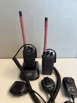 Lot 2X Kenwood NX-3220-K Vhf Digital Radio Battery Mic Charger Bundle Tested. Fixed Price $599.00.