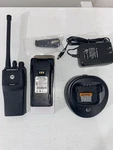 Reconditioned Motorola PR400 Vhf Radio 16 Channel New Battery AAH65KDC9AA2AN. Fixed Price $142.50.