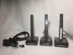 3 *not Tested Vintage Desktop Microphone Transmit Monitor Communication. Fixed Price $56.32.