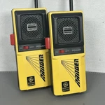 2 Vintage General Electric Ranger Yellow Toy Walkie Talkie Radios Handheld Works. Fixed Price $21.21.