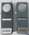 Lot Of 2 Vintage Sony Handheld CB-801W Transceivers Leather Case Tested. Fixed Price $75.00.