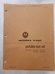 Motorola S1056A Portable Test Set 68P81011A01 Issue-d Instruction Manual 1964. Fixed Price $24.99.