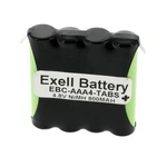 Exell 4.8V 800MAH Nimh Battery Pack W/tabs For Rc Two-way Radio Cordless Phone. Fixed Price $13.25.