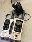 Lot X2 Motorola T260 Talkabout Frs/gmrs Uhf Two-way Radio White Charger. Fixed Price $39.99.