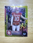 2025 Bowman Chrome U - John Mateer Yellow Mini Diamond /350 Oklahoma #1. Fixed Price $15.00.